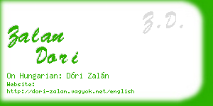 zalan dori business card